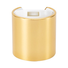 Wholesale 18/410 20/410 24/410 Aluminium Gold Silver Screw Disc Top Cap Lid For Shampoo Gel Bottle